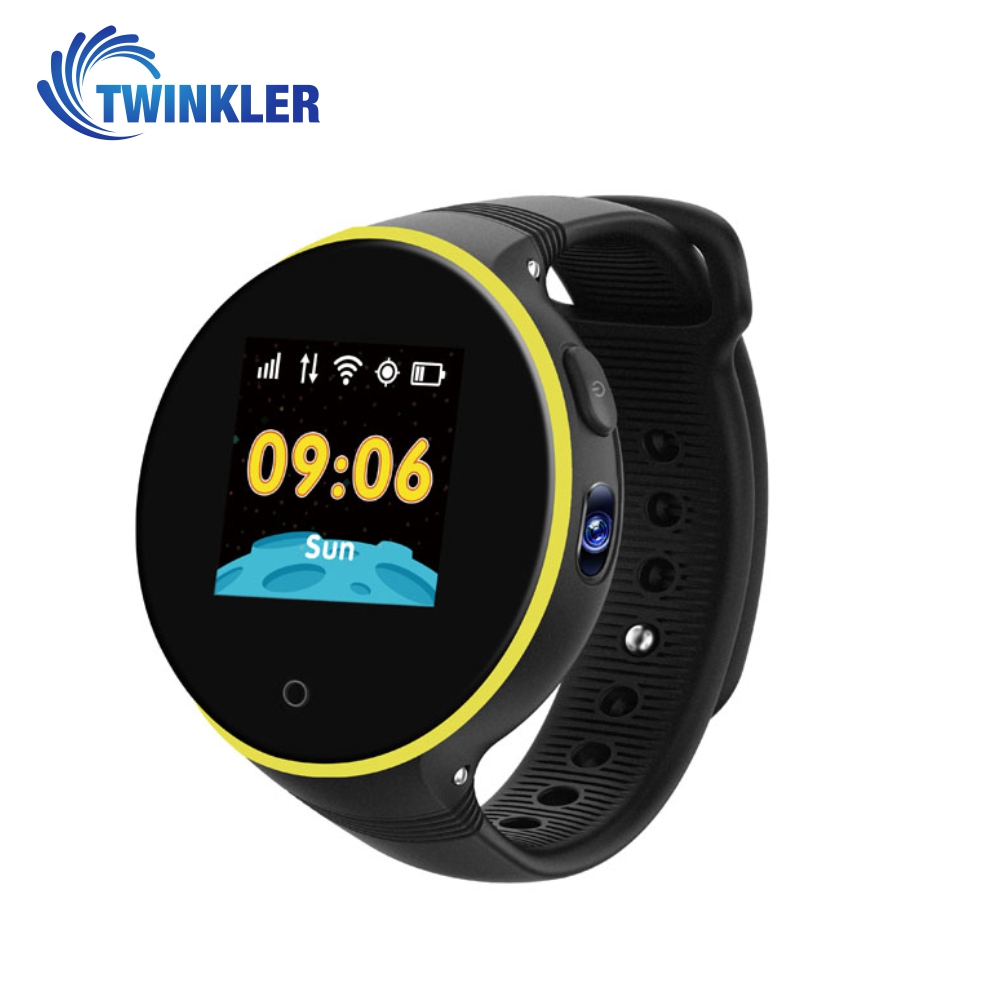 Ceas Smartwatch Pentru Copii Twinkler TKY-S669 cu Functie Telefon, Localizare GPS, Camera, Pedometru, SOS, Rezistent la apa &#8211; Negru