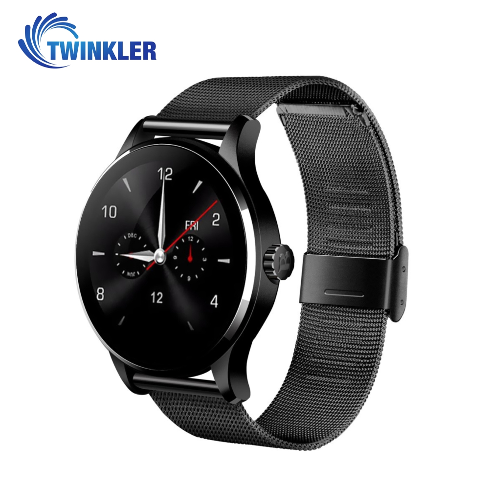 Ceas Smartwatch TKY-K88H cu Functie Apelare prin Bluetooth, Senzor puls, Notificari, Pedometru, Negru