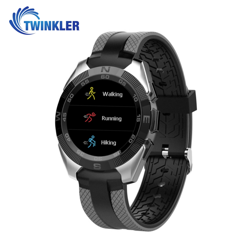 Ceas Smartwatch TKY-L3 cu Functie de monitorizare ritm cardiac, Notificari, Pedometru, Bluetooth, Argintiu