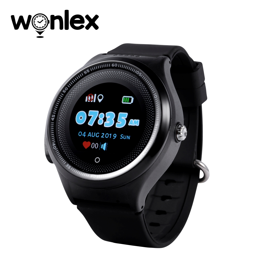 Ceas Smartwatch Pentru Copii Wonlex KT06 cu Functie Telefon, Localizare GPS, Apel Monitorizare, Pedometru, SOS, Negru