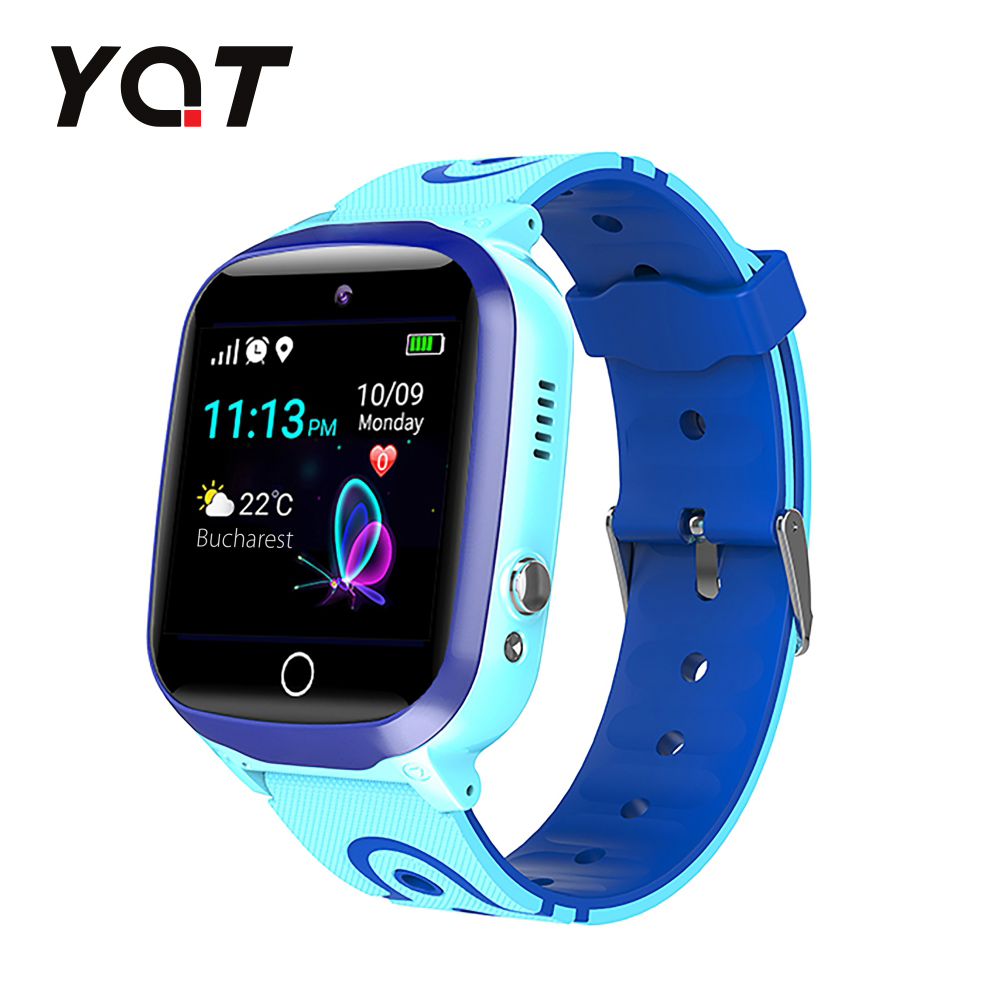 Ceas Smartwatch Pentru Copii YQT Q13 cu Functie Telefon, Localizare GPS, Istoric traseu, Apel de Monitorizare, Camera, SOS, Joc Matematic, Albastru, Cartela SIM Cadou