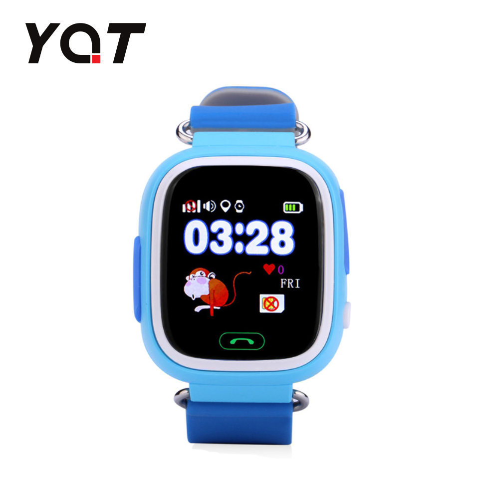 Ceas Smartwatch Pentru Copii YQT Q523 cu Functie Telefon, Localizare GPS, Pedometru, SOS – Bleu, Cartela SIM Cadou