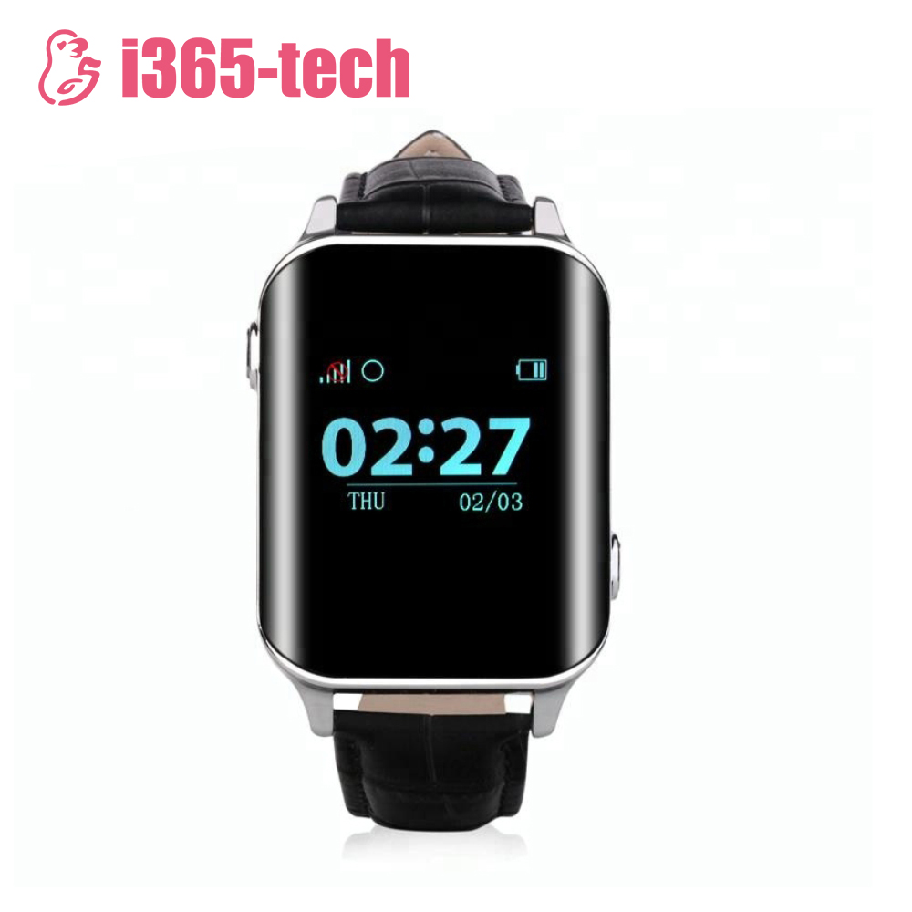 Ceas Smartwatch Pentru Adulti / Varstnici i365-Tech A16 cu Functie Telefon, Senzor puls, Localizare GPS, Pedometru &#8211; Negru