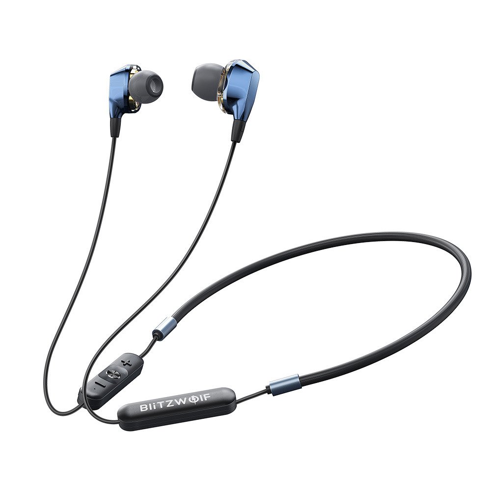 Casti in-Ear BlitzWolf BW-BTS4, Albastru, Bluetooth 5.0, Rezistenta IPX5