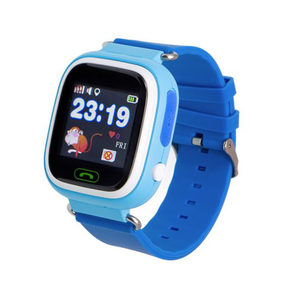 Ceas SmartWatch Pentru Copii Motto TD 02, Albastru cu Pedometru, Geofence, Istoric, Alarma, Localizare GPS, Apel SOS