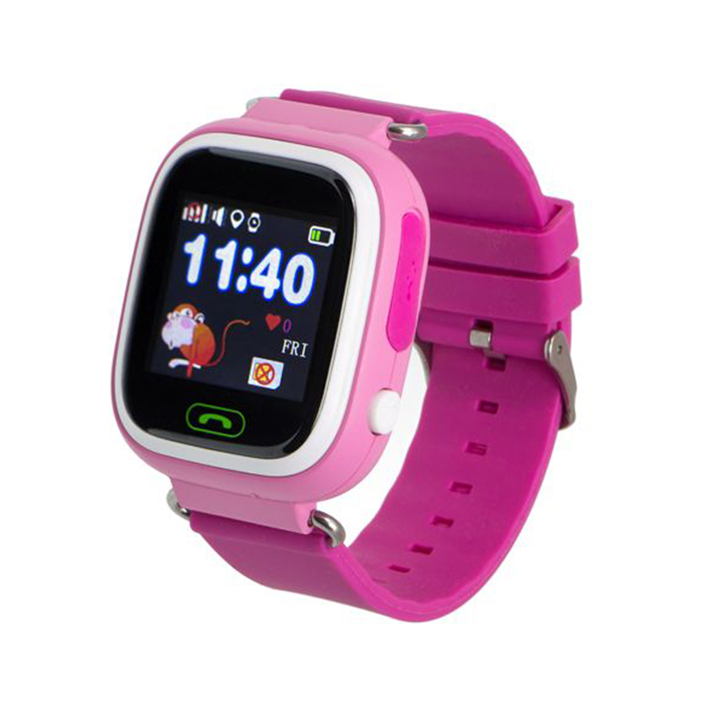 Ceas SmartWatch Pentru Copii Motto TD 02, Roz cu Pedometru, Geofence, Istoric, Alarma, Localizare GPS, Apel SOS