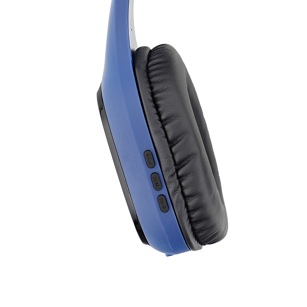 Casti Over-ear Bluetooth Tellur Pulse, Microfon, Micro-USB, 5V, Raza de actiune wireless 10 m, Albastru