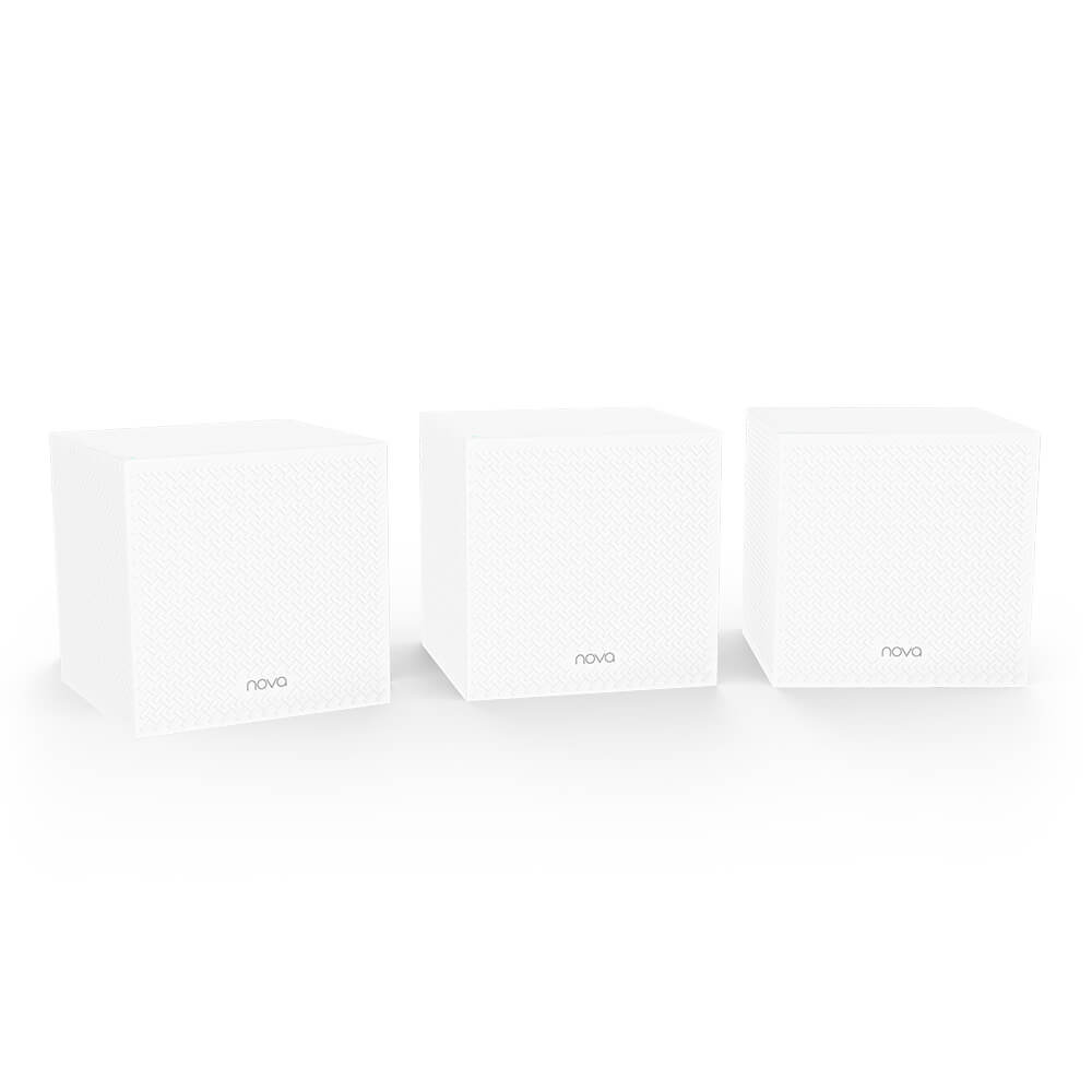 Router Wireless Mesh Tenda Nova MW12, 3Pack AC2100, Frecventa 2.4 – 5 GHz, Control parental, Alb