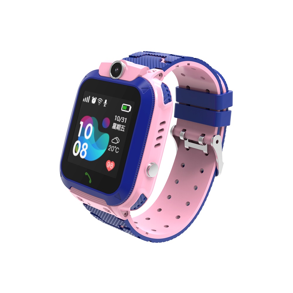 Ceas Smartwatch Pentru Copii Xkids XK01 cu Functie Telefon, Apel monitorizare, Camera, Pedometru, SOS, IP54, Incarcare magnetica, Roz
