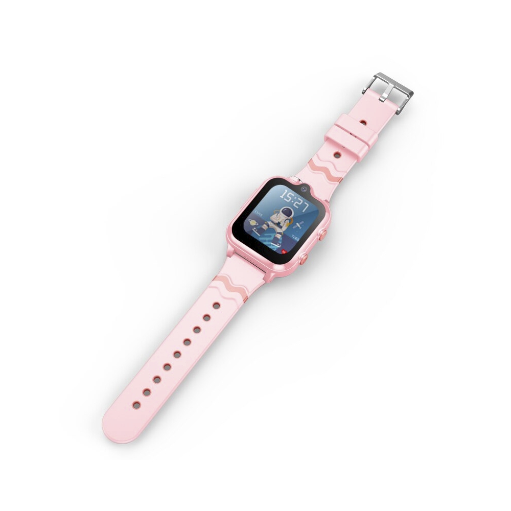 Ceas Smartwatch Pentru Copii Wonlex KT18 Pro cu Functie Telefon, 2 camere, Localizare, Apel video, Istoric, Magazin aplicatii, Roz