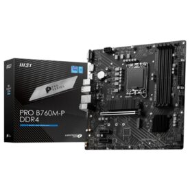 Placa de baza MSI PRO B760M-P DDR4, Intel B760, Socket 1700, mATX