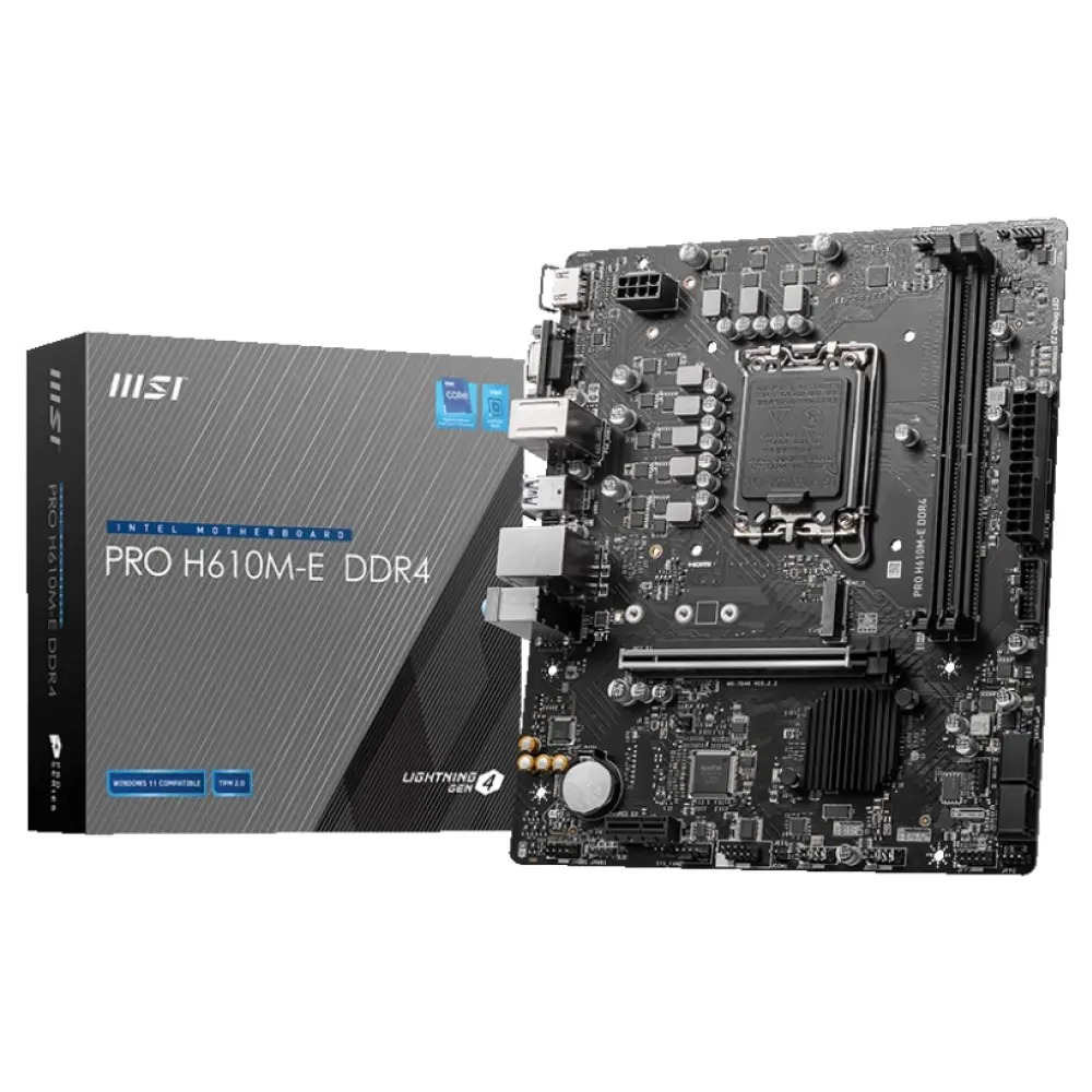 Placa de baza MSI PRO H610M-E DDR4, Socket 1700