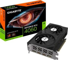 Placa video Gigabyte GeForce RTX 4060 WINDFORCE OC, 8GB GDDR6, 128 bit