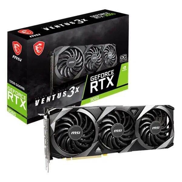 Placa video MSI GeForce RTX 3060 VENTUS 3X OC 12GB GDDR6 192-bit