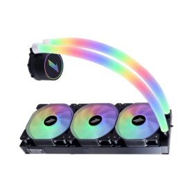 Cooler Procesor 1stPlayer MOTHRA MT 360 INFINITE SPACE ARGB, Black, compatibil AMD/Intel