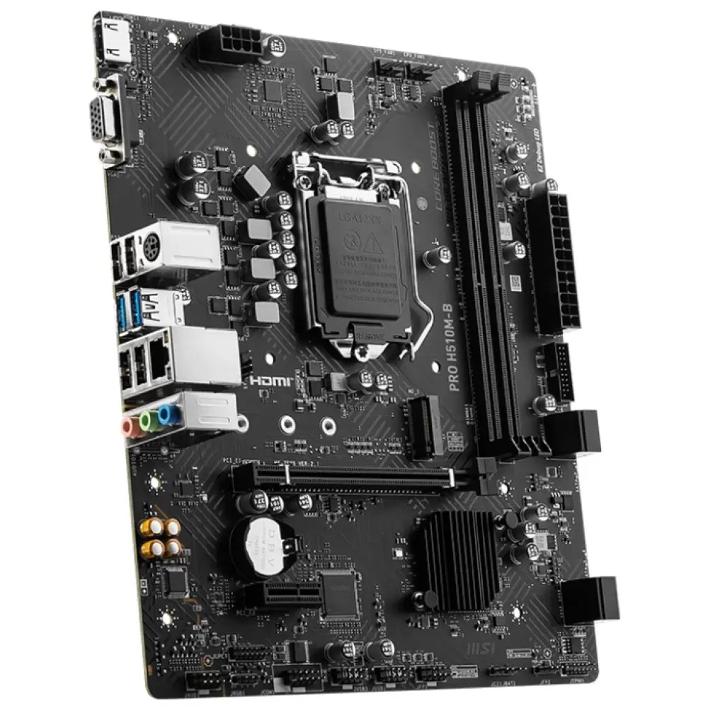 Placa de baza MSI PRO H510M-B, Intel H470, Socket 1200, mATX