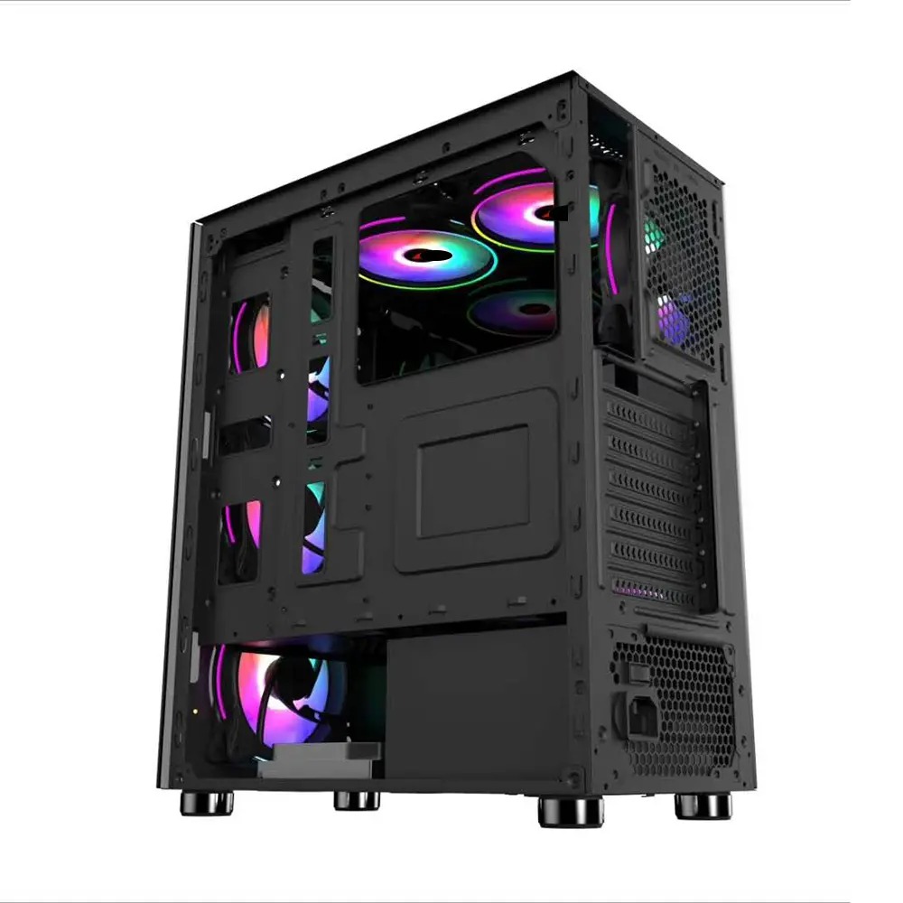 Carcasa 1stPLAYER Gaming V3-A, RGB, Mid-Tower, fara sursa, culoare neagra