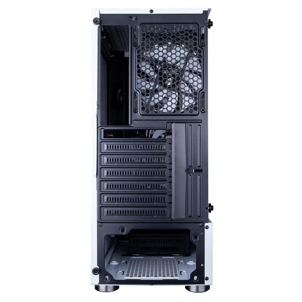 Carcasa 1stPLAYER Gaming DK-D4, RGB, Mid-Tower, fara sursa, culoare alba