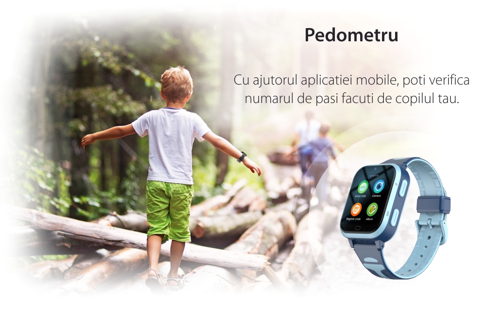 Ceas Smartwatch Pentru Copii Wonlex KT11 Pro cu Functie Telefon, Wi-Fi, Bluetooth, Apel Video, Camera – Albastru, Cartela SIM Cadou