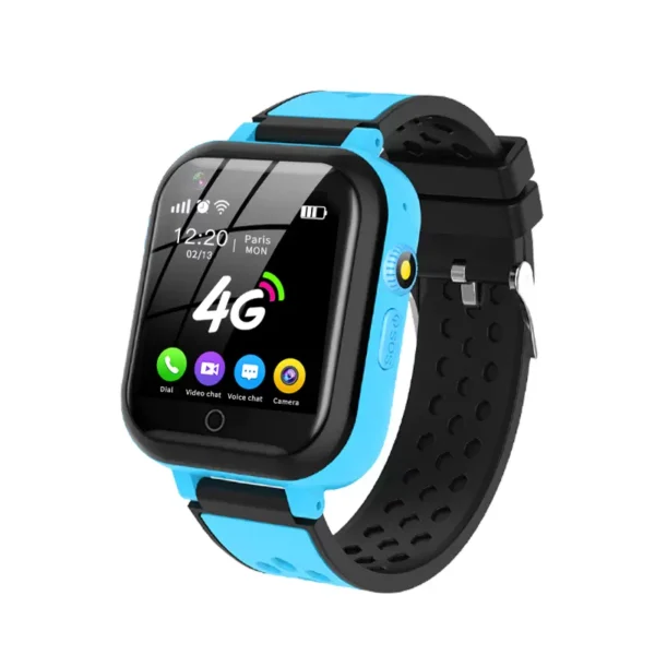 Ceas Smartwatch Pentru Copii YQT-T16-1, Cartela SIM, Functii de monitorizare, Camera, Apelare video, SOS, Perimetru siguranta, Comunicare bidirectionala, Contacte, Albastru